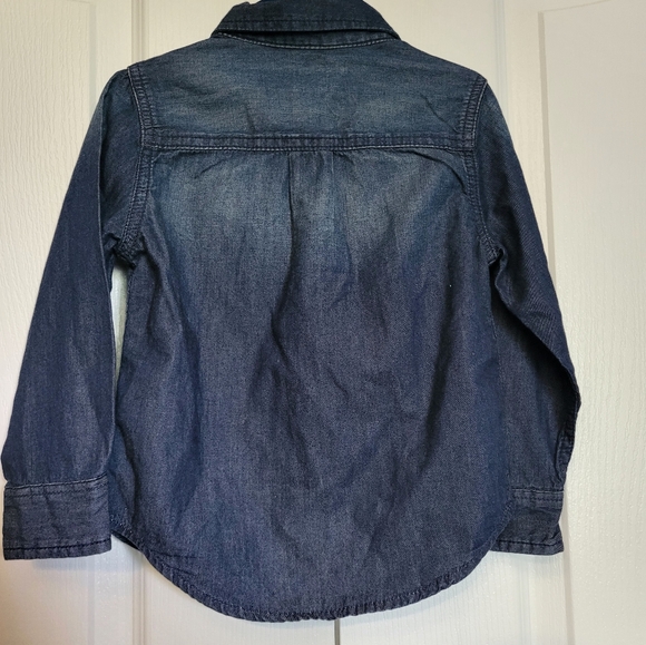 BNWT Baby Gap Jean Shirt with Plaid detailing Size 3 - Picture 8 of 9